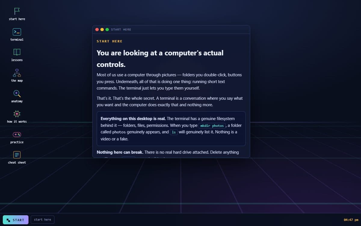 Screenshot of PenguinOS
